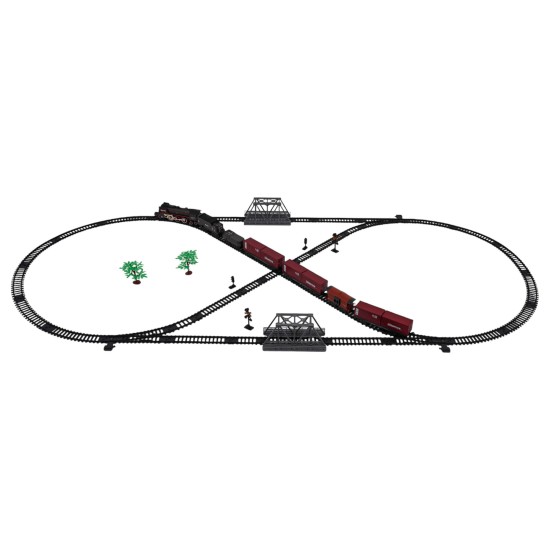 JOKO MEGA RC Retro Vlaková súprava s Dymovým Efektom, zvukom a svetlom 216cm x 99cm + diaľkové ovládanie vo Vagóne