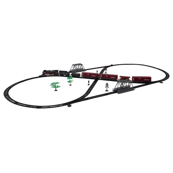 JOKO MEGA RC Retro Vlaková súprava s Dymovým Efektom, zvukom a svetlom 216cm x 99cm + diaľkové ovládanie vo Vagóne