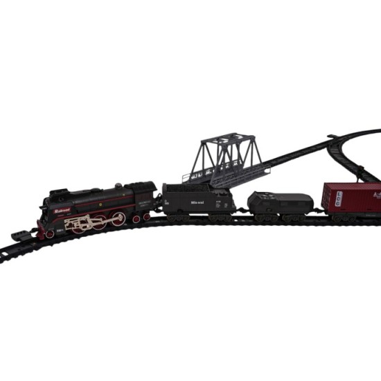 JOKO MEGA RC Retro Vlaková súprava s Dymovým Efektom, zvukom a svetlom 216cm x 99cm + diaľkové ovládanie vo Vagóne