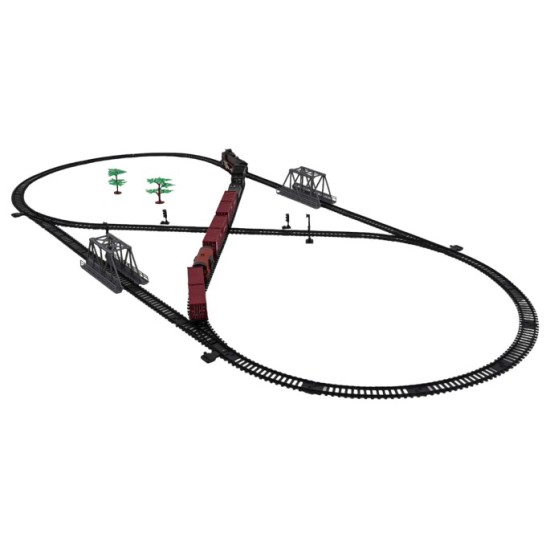 JOKO MEGA RC Retro Vlaková súprava s Dymovým Efektom, zvukom a svetlom 216cm x 99cm + diaľkové ovládanie vo Vagóne