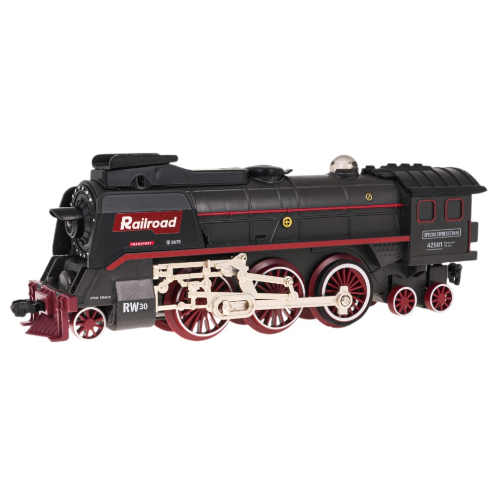 JOKO MEGA RC Retro Vlaková súprava s Dymovým Efektom, zvukom a svetlom 216cm x 99cm + diaľkové ovládanie vo Vagóne