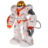 JOKO RC Interaktívny Robot na diaľkové ovládanie s Vystreľovačom Šípov, bielo-oranžový