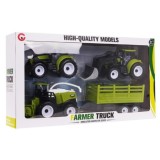 JOKO Sada Traktor s vlečkou, Kombajn, Traktor s Čelným Nakladačom 4v1