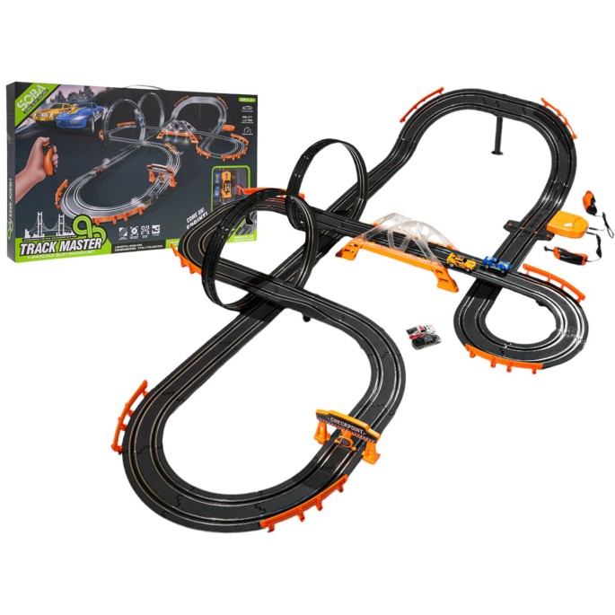 JOKO Autodráha TRACK MASTER Race 838cm s LED svetlom a Adaptérom