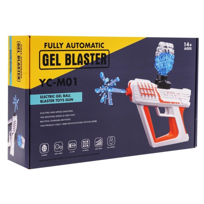 JOKO Automatická Pištoľ na Gélové Guličky + okuliare + USB nabíjačka