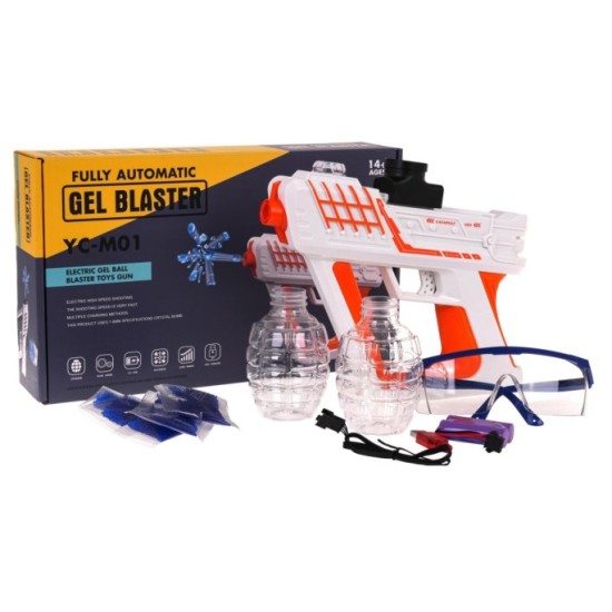JOKO Automatická Pištoľ na Gélové Guličky + okuliare + USB nabíjačka