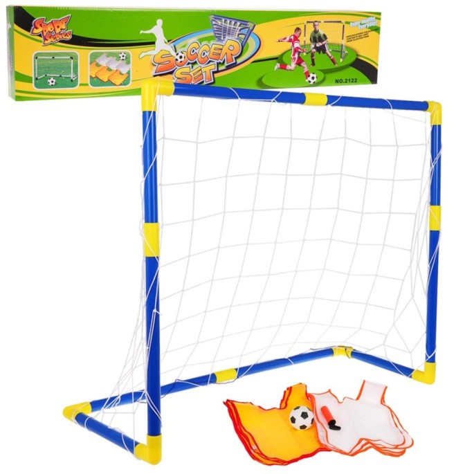 JOKO Detská Futbalová Bránka 90cm s Loptou + 6 Vesty + pumpa