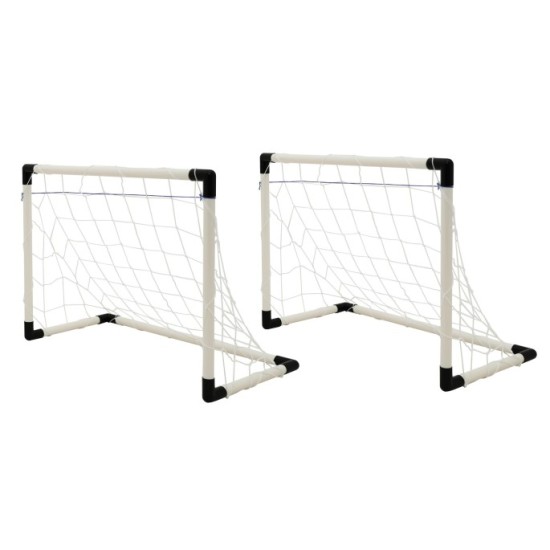 JOKO Sada Futbalové bránky - 1 veľká bránka 143cm alebo 2 malé bránky 2v1 + lopta + pumpa