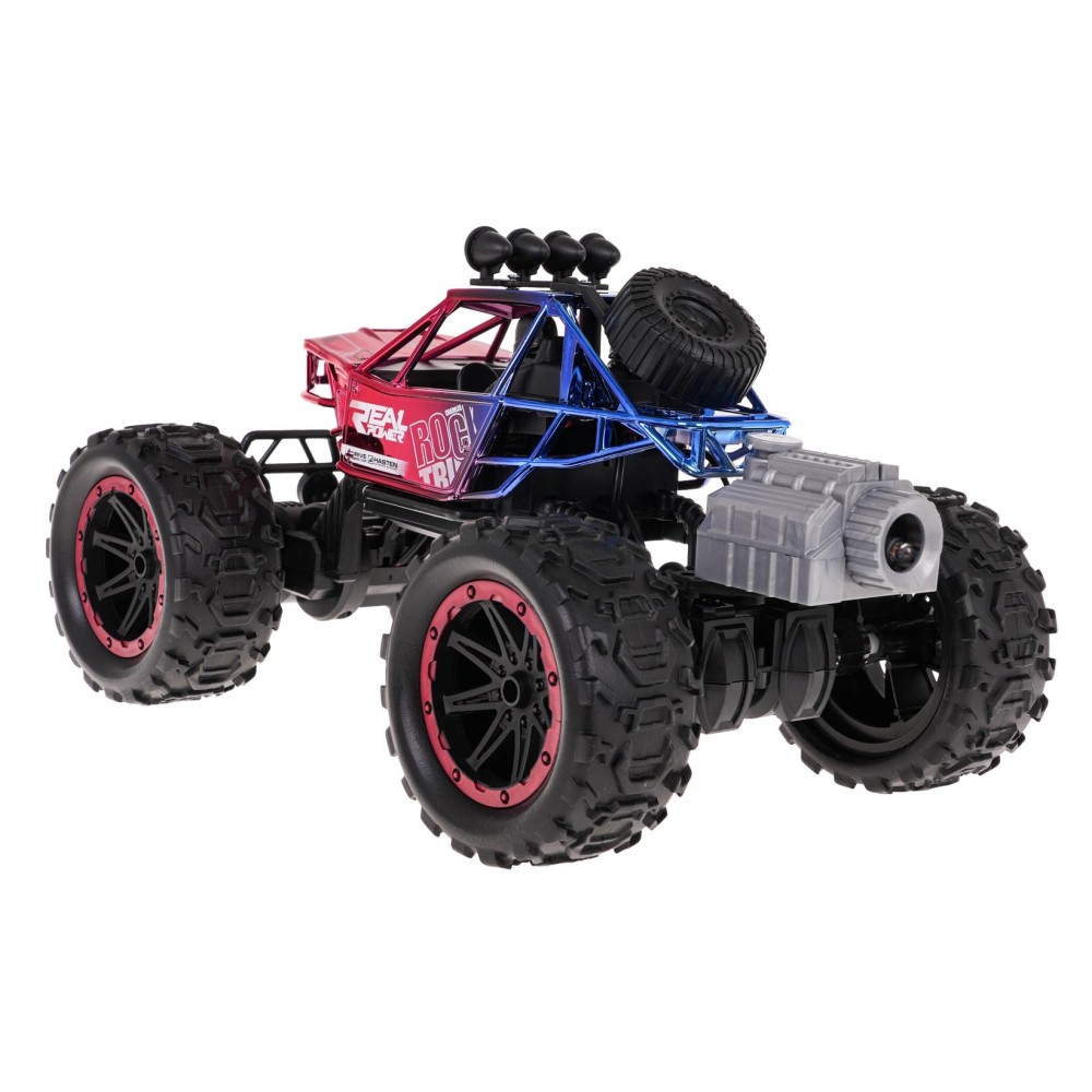 JOKO RC Auto Crawler s Dymovým Efektom na diaľkové ovládanie a LED svetlom, metalické červené