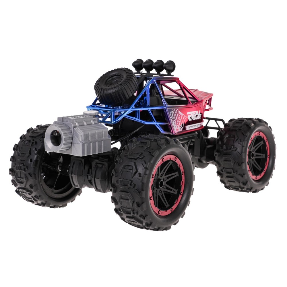 JOKO RC Auto Crawler s Dymovým Efektom na diaľkové ovládanie a LED svetlom, metalické červené