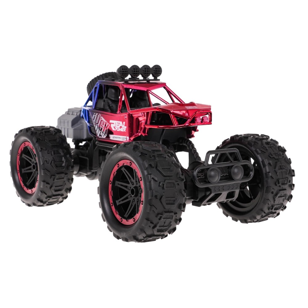 JOKO RC Auto Crawler s Dymovým Efektom na diaľkové ovládanie a LED svetlom, metalické červené
