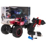 JOKO RC Auto Crawler s Dymovým Efektom na diaľkové ovládanie a LED svetlom, metalické červené