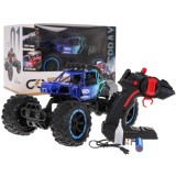 JOKO RC Auto Crawler s Dymovým Efektom na diaľkové ovládanie a LED svetlom, metalické modré