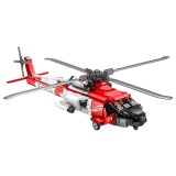 JOKO Technická Stavebnica Záchranársky Vrtulník HH-60J 1137ks 67cm, červený