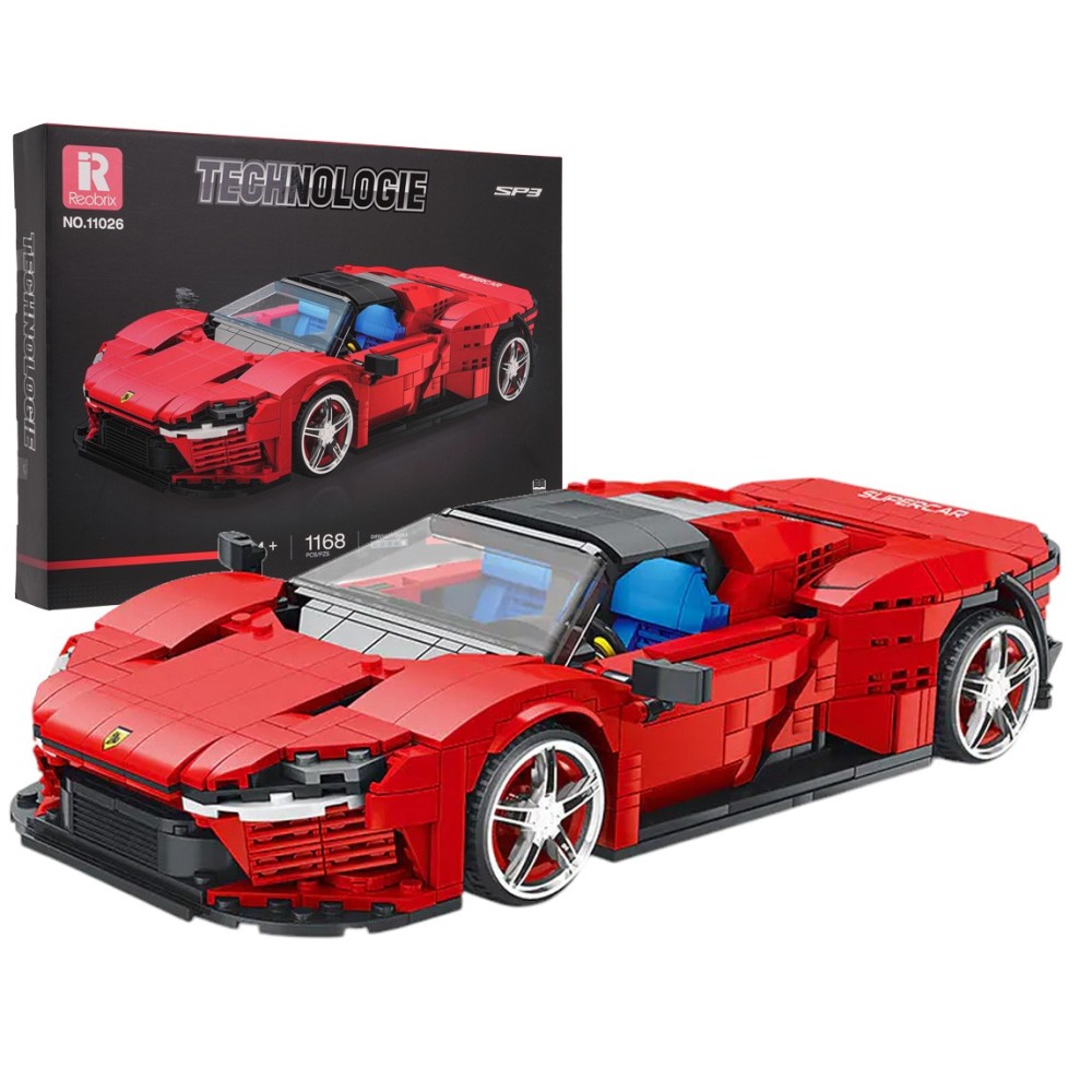 JOKO Technická Stavebnica Športové Auto SP3 1168ks, červené