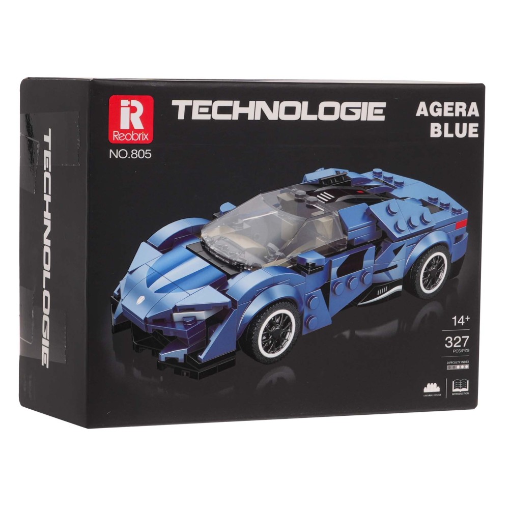 JOKO Technická Stavebnica Športové auto 327ks, modré