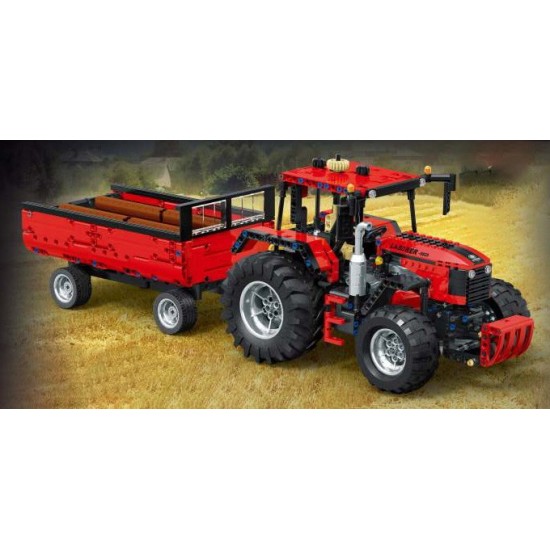 JOKO Technická Stavebnica Traktor s Vlečkou a drevom 1284ks