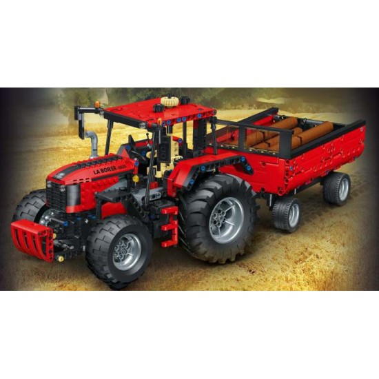 JOKO Technická Stavebnica Traktor s Vlečkou a drevom 1284ks