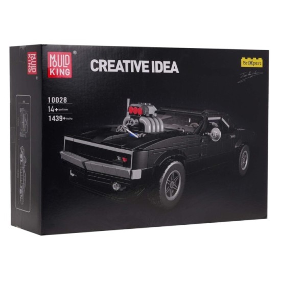 Mould King Technická Stavebnica Auto Americký Dodge 1439ks, čierne