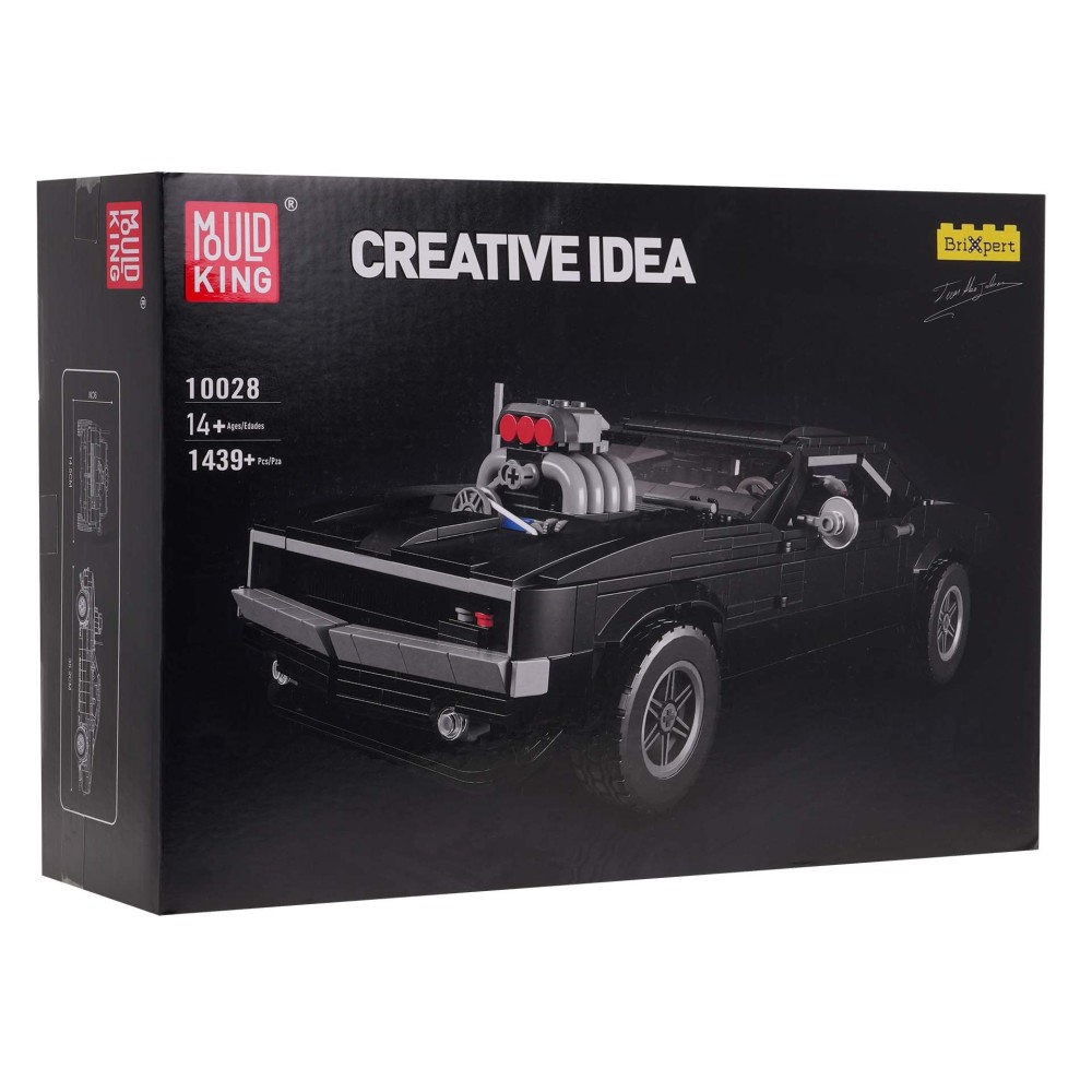 Mould King Technická Stavebnica Auto Americký Dodge 1439ks, čierne