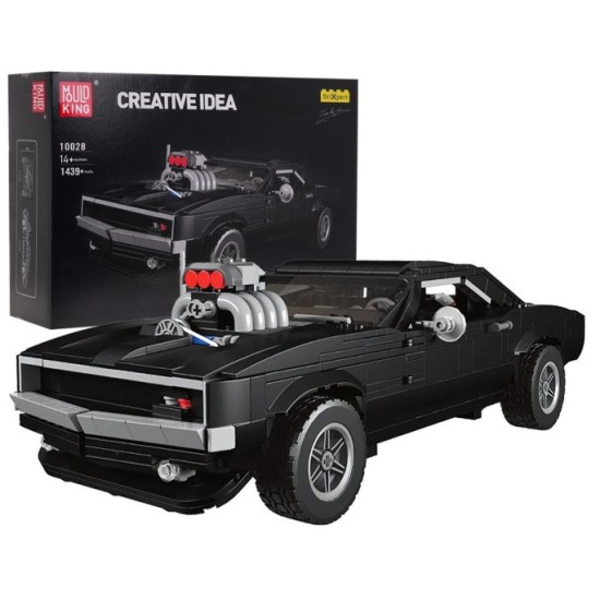 Mould King Technická Stavebnica Auto Americký Dodge 1439ks, čierne