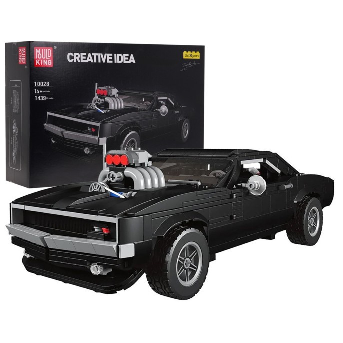 Mould King Technická Stavebnica Auto Americký Dodge 1439ks, čierne