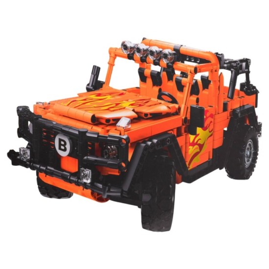 JOKO RC Technická Stavebnica Auto Jeep Off-road 790ks na diaľkové ovládanie, oranžové