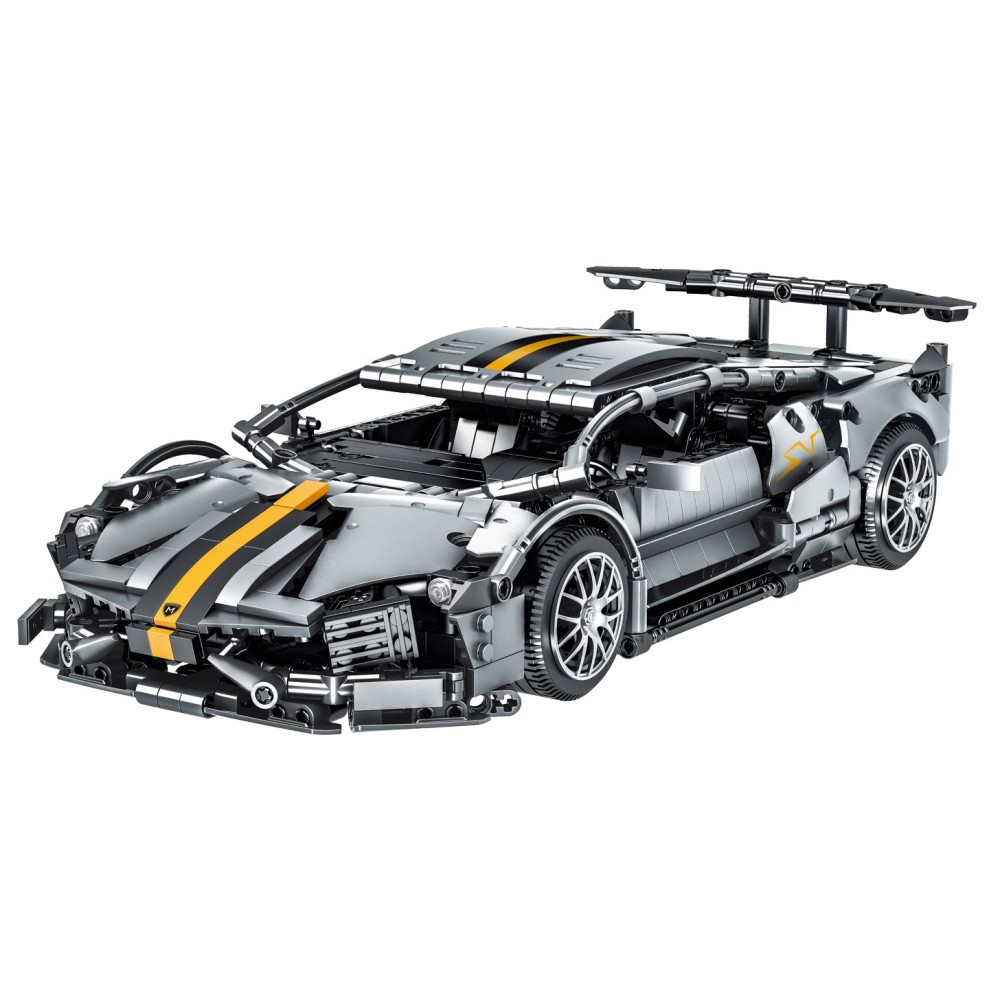 JOKO Technická Stavebnica Športové Auto M-Sports 1356ks 1:14, sivé