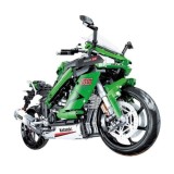 JOKO Mega Veľká Technická Stavebnica Motorka Kawasaki Ninja 1000SX 2304ks 50cm, zelená
