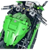 JOKO Mega Veľká Technická Stavebnica Motorka Kawasaki Ninja 1000SX 2304ks 50cm, zelená