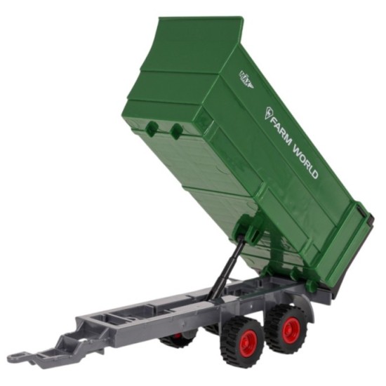 JOKO Sada Kovový Traktor s Vyklápacou Vlečkou + Kovový Kombajn