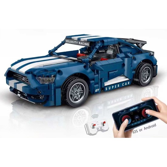 JOKO RC Technická Stavebnica Športové auto 952ks na diaľkové ovládanie, modré