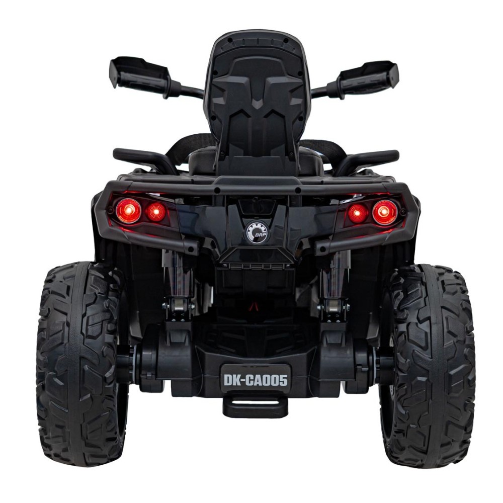 JOKO Elektrická Štvorkolka Can Am Outlander ATV 4x4, 4x200W penové kolesá, kožené sedadlo, nosnosť 50kg, čierna