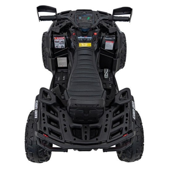 JOKO Elektrická Štvorkolka Can Am Outlander ATV 4x4, 4x200W penové kolesá, kožené sedadlo, nosnosť 50kg, čierna