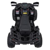 JOKO Elektrická Štvorkolka Can Am Outlander ATV 4x4, 4x200W penové kolesá, kožené sedadlo, nosnosť 50kg, čierna