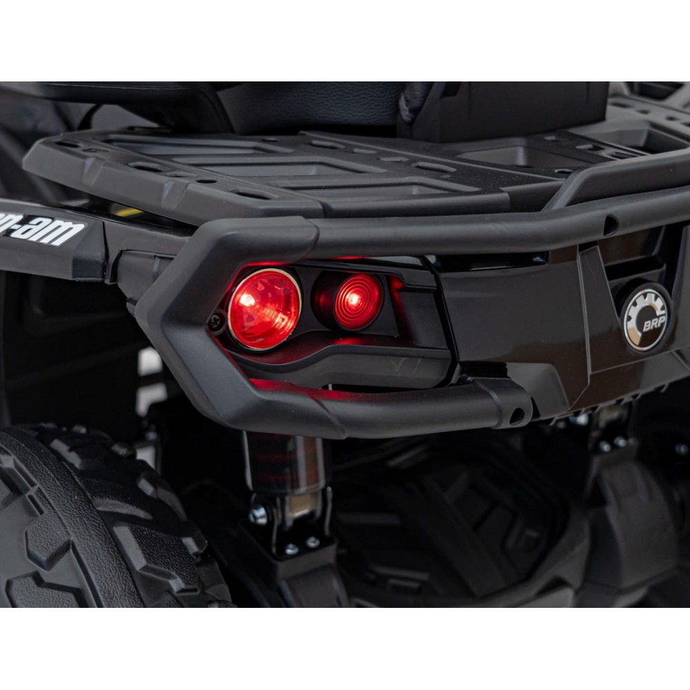 JOKO Elektrická Štvorkolka Can Am Outlander ATV 4x4, 4x200W penové kolesá, kožené sedadlo, nosnosť 50kg, čierna