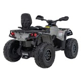 JOKO Elektrická Štvorkolka Can Am Outlander ATV 4x4, 4x200W penové kolesá, kožené sedadlo, nosnosť 50kg, sivá