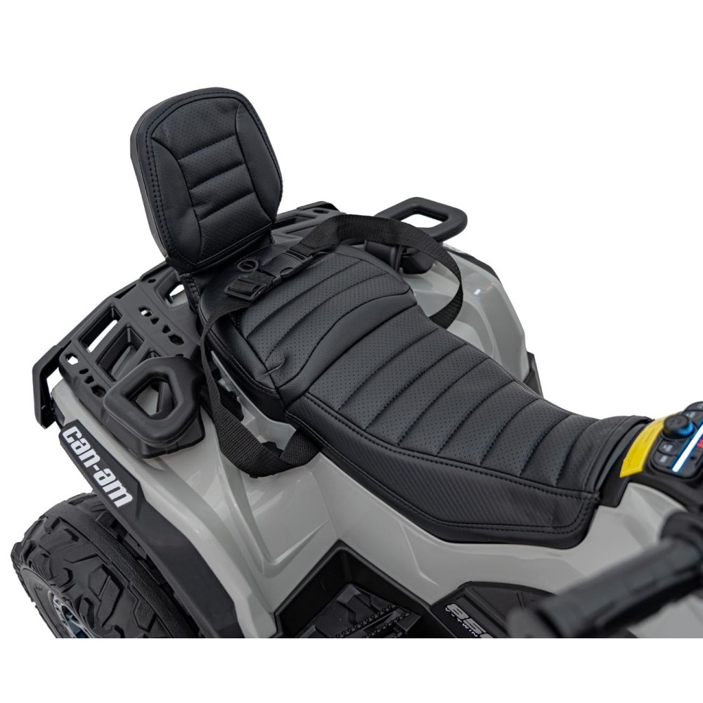JOKO Elektrická Štvorkolka Can Am Outlander ATV 4x4, 4x200W penové kolesá, kožené sedadlo, nosnosť 50kg, sivá