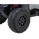 JOKO Elektrická Štvorkolka Can Am Outlander ATV 4x4, 4x200W penové kolesá, kožené sedadlo, nosnosť 50kg, sivá