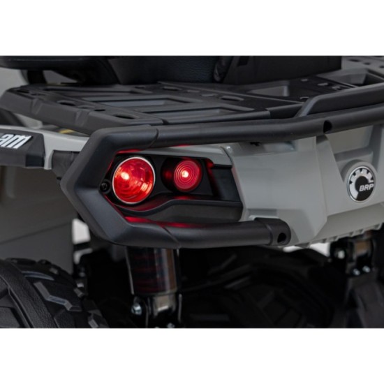 JOKO Elektrická Štvorkolka Can Am Outlander ATV 4x4, 4x200W penové kolesá, kožené sedadlo, nosnosť 50kg, sivá