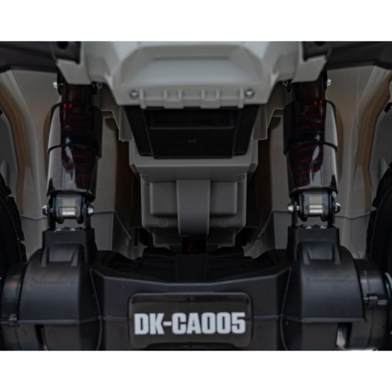 JOKO Elektrická Štvorkolka Can Am Outlander ATV 4x4, 4x200W penové kolesá, kožené sedadlo, nosnosť 50kg, sivá