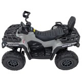 JOKO Elektrická Štvorkolka Can Am Outlander ATV 4x4, 4x200W penové kolesá, kožené sedadlo, nosnosť 50kg, sivá