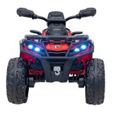 JOKO Elektrická Štvorkolka Can Am Outlander ATV 4x4, 4x200W penové kolesá, kožené sedadlo, nosnosť 50kg, červená