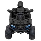 JOKO Elektrická Štvorkolka Can Am Outlander ATV 4x45W, penové kolesá, kožené sedadlo, nosnosť 50kg, Diaľkové ovládanie, čierna