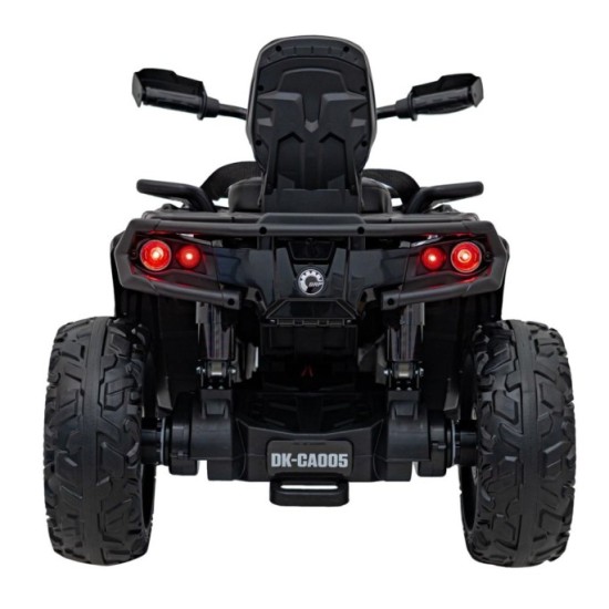 JOKO Elektrická Štvorkolka Can Am Outlander ATV 4x45W, penové kolesá, kožené sedadlo, nosnosť 50kg, Diaľkové ovládanie, čierna