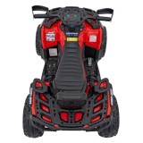 JOKO Elektrická Štvorkolka Can Am Outlander ATV 4x45W, penové kolesá, kožené sedadlo, nosnosť 50kg, Diaľkové ovládanie, červená