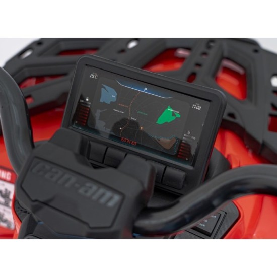 JOKO Elektrická Štvorkolka Can Am Outlander ATV 4x45W, penové kolesá, kožené sedadlo, nosnosť 50kg, Diaľkové ovládanie, červená