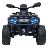 JOKO Elektrická Štvorkolka Can Am Outlander ATV 4x45W, penové kolesá, kožené sedadlo, nosnosť 50kg, Diaľkové ovládanie, sivá