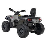 JOKO Elektrická Štvorkolka Can Am Outlander ATV 4x45W, penové kolesá, kožené sedadlo, nosnosť 50kg, Diaľkové ovládanie, sivá