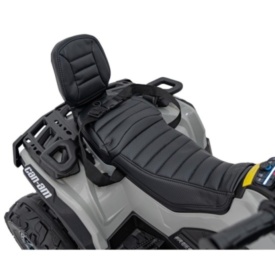 JOKO Elektrická Štvorkolka Can Am Outlander ATV 4x45W, penové kolesá, kožené sedadlo, nosnosť 50kg, Diaľkové ovládanie, sivá